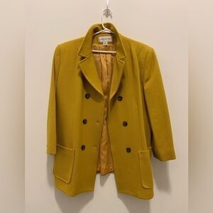 Vintage Jones New York 100%  Wool Double Breasted Jacket Size 16